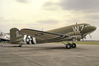 43-15509 @ EGSU - Douglas C-47A Skytrain (DC-3A).  At the Imperial War Museum, Duxford in 1989, ex G-BHUB, now de-registered. - by Malcolm Clarke