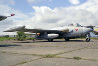 G-BLSD @ EGSX - De Havilland Venom FB54 (DH-112) at North Weald, UK. - by Malcolm Clarke