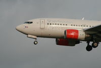 LN-RCU @ EBBR - flight SK4743 is descending to rwy 25L - by Daniel Vanderauwera