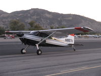 N185TK @ SZP - 1981 Cessna A185F SKYWAGON II, Continental IO-520-D 300 Hp, taxi back at dusk - by Doug Robertson