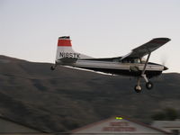 N185TK @ SZP - 1981 Cessna A185F SKYWAGON II, Continental IO-520-D 300 Hp, landing Rwy 22 at dusk - by Doug Robertson