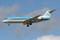 PH-KZL @ EGNT - Fokker 70 (F-28-0070) on approach to rwy 25 at Newcastle Airport, UK. - by Malcolm Clarke