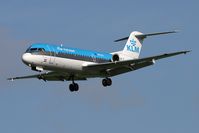 PH-KZO @ EGNT - Fokker 70 (F-28-0070) on approach to rwy 25 at Newcastle Airport, UK. - by Malcolm Clarke