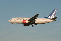 LN-TUA @ EBBR - Flight SK4743 is descending to rwy 25L - by Daniel Vanderauwera