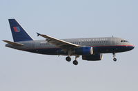 N851UA @ KORD - United Airlines A319-131, UAL357 arriving from KBWI, short final 22R KORD - by Mark Kalfas