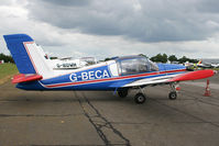 G-BECA @ EGSX - Visitor to the 2009 Air Britain fly-in. - by MikeP