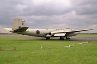 XH131 @ EGUY - English Electric Canberra PR9 at the Canberra 40th Anniversary Celebration Photocall at RAF Wyton in 1989. - by Malcolm Clarke