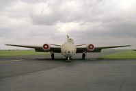 XH169 @ EGUY - English Electric Canberra PR9 at the Canberra 40th Anniversary Celebration Photocall at RAF Wyton in 1989. - by Malcolm Clarke