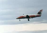 XX492 @ EGQS - This Jetstream T.1 of 6 Flying Training School visited RAF Lossiemouth in the Summer of 1992. - by Peter Nicholson