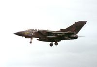ZA367 @ EGQS - Tornado GR.1, callsign Madras 528 Alpha, of 20 Squadron RAF Germany on finals to Lossiemouth in the Summer of 1992. - by Peter Nicholson