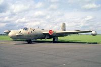 WJ607 @ EGUY - English Electric Canberra T17A at the Canberra 40th Anniversary Celebration Photocall at RAF Wyton in 1989. - by Malcolm Clarke