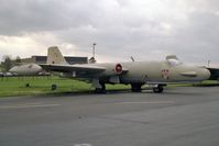 WJ981 @ EGUY - English Electric Canberra T17A at the Canberra 40th Anniversary Celebration Photocall at RAF Wyton in 1989. - by Malcolm Clarke