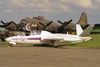 F-GKYD @ EGSU - Fouga CM-170R Magister. At Duxford's Classic Jet & Fighter Display in 1996. - by Malcolm Clarke