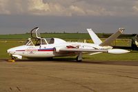 F-GKYH @ EGSU - Fouga CM-170R Magister. At Duxford's Classic Jet & Fighter Display in 1996. - by Malcolm Clarke