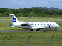 OY-RJE @ EGPH - SAS/Cimber CRJ Arriving at EDI,First photo in database - by Mike stanners