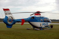 SE-HPU @ ESKD - A Eurocopter EC 135P2+ of the Swedish police at Dala-Järna airfield, Sweden - by Henk van Capelle