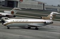 5A-DIF @ LHR - Boeing 727-2L5 of Libyan Arab Airlines at Heathrow in the Summer of 1979. - by Peter Nicholson