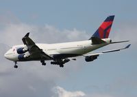 N661US @ DTW - Delta 747-400 - by Florida Metal