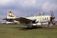 XL472 @ EGDM - Fairey Gannet AEW3. From A&AEE and derelict. At the Battle of Britain Airshow, A&AEE, Boscombe Down in 1990. - by Malcolm Clarke