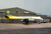 G-ARBY @ EMA - Viscount 708 of Alidair Scotland seen at East Midlands Airport in May 1979 - sadly this aircraft was written off a year later. - by Peter Nicholson