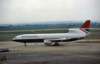 G-BGBB @ LHR - TriStar 200 of British Airways taxying to the active runway at Heathrow in March 1980. - by Peter Nicholson