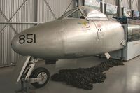 A77-851 @ P ADELAIDE - Gloster Meteor U21A. 'Halestorm'. Flown by Sgt George Hale, RAAF 77 Sqn who, on 27-03-1953, made the only Mig kill by a Meteor in Korea. At the South Australian Air Museum in 2007. - by Malcolm Clarke