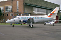 G-AXUI @ EGTC - Handley Page HP-137 Jetstream 31 at The Cranfield Institute of Technology in 1988. - by Malcolm Clarke