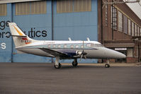 G-AXUI @ EGTC - Handley Page HP-137 Jetstream 31 at The Cranfield Institute of Technology in 1991. - by Malcolm Clarke