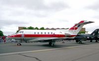 XS733 @ EGXW - Hawker Siddeley HS-125-2 Dominie T1. From RAF No 6 FTS, Finningley and seen at RAF Waddington's Air Show in 1995. - by Malcolm Clarke