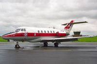 XS738 @ EGXW - Hawker Siddeley HS-125-2 Dominie T1. From RAF N0 6 FTS, Finningley and seen at RAF Waddington's Photocall 94. - by Malcolm Clarke