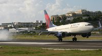 N307DQ @ TNCM - Delta airlines landing at tncm - by Daniel Jef