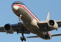 N696AN @ KORD - American Airlines Boeing 757-223, AAL1763 short final 27L arriving from KMIA. - by Mark Kalfas