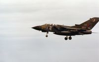 ZD847 @ EGQS - Tornado GR.1 of 17 Squadron on finals to Lossiemouth in the Summer of 1990. - by Peter Nicholson