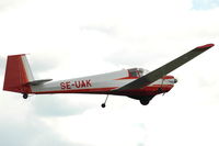 SE-UAK @ ESKD - Scheibe Falke motorglider at Dala-Järna airfield, Sweden. - by Henk van Capelle