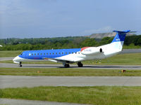 G-RJXE @ EGPH - British midland international regional ERJ-145EP Taxiing to runway 06 - by Mike stanners
