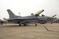 86-0303 @ EGCN - General Dynamics F-16C Fighting Falcon (401). From 86FW / 526FS, Ramstein AB, Germany. At RAF Finningley's Air Show 92. - by Malcolm Clarke