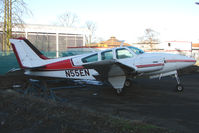 N55EN @ EGTC - Beech Baron at Cranfield