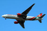5Y-KQS @ EGLL - Boeing 777-2U8ER [33683] (Kenya Airways) Home~G 29/08/2009. Seen on approach 27R. - by Ray Barber