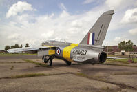 G-TIMM @ EGTC - Hawker Siddeley Gnat T1 at Cranfield Airfield in 1993. - by Malcolm Clarke