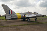 G-TIMM @ EGTC - Hawker Siddeley Gnat T1 at Cranfield Airfield in 1993. - by Malcolm Clarke