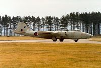 XH135 @ EGQL - Canberra PR.9 of 1 Photo Reconnaissance Unit preparing for take-off at the 1991 Leuchars Airshow. - by Peter Nicholson