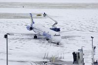 N863GA @ KPIA - Allegiant Airways (N863GA) de-icing prior to departure - by Thomas D Dittmer