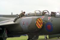 XX900 @ EGTC - Hawker Siddeley Buccaneer S2B from RAF No 12 Sqn Lossiemouth at the Dreamflight Airshow, Cranfield in 1992. - by Malcolm Clarke