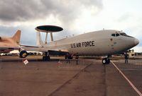82-0006 @ EGVA - E-3C Sentry, callsign Seiko 52, of the 552nd Airborne Warning & Control Wing on display at the 1991 Intnl Air Tattoo. - by Peter Nicholson