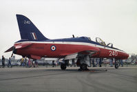 XX240 @ EGXE - British Aerospace Hawk T1. From RAF N0 6 FTS, Finningley at RAF Leeming's Air Fair 94. - by Malcolm Clarke