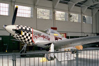 G-HAEC @ EGSU - Commonwealth CA-18 Mustang 22. 'Big Beautiful Doll' at The Imperial War Museum, Duxford in 1984. - by Malcolm Clarke