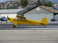 N98425 @ SZP - 1946 Piper J3C-65 CUB, Continental C90 90 Hp upgrade, takeoff roll Rwy 22 - by Doug Robertson