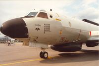 157320 @ EGVA - EP-3E Aries named Evelyn with Desert Storm mission marks of VQ-2 on display at the 1991 Intnl Air Tattoo at RAF Fairford. - by Peter Nicholson