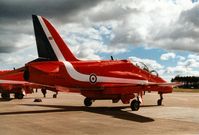 XX227 @ EGQL - Hawk T.1A of the Red Arrows aerobatic display team at the 1997 RAF Leuchars Airshow. - by Peter Nicholson