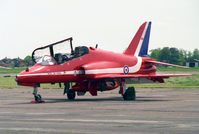 XX260 @ EGTC - British Aerospace Hawk T1A. One of the 'Red Arrow's' aircraft at Cranfield's celebration of the 50th anniversary of the College of Aeronautics in 1996.66. - by Malcolm Clarke
